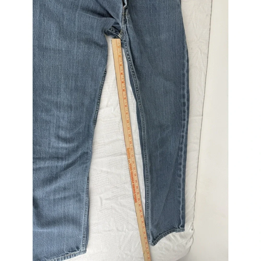 Levi's 505 Men's Jeans 34x32 Medium Wash Straight Leg Denim‎ Red Tab